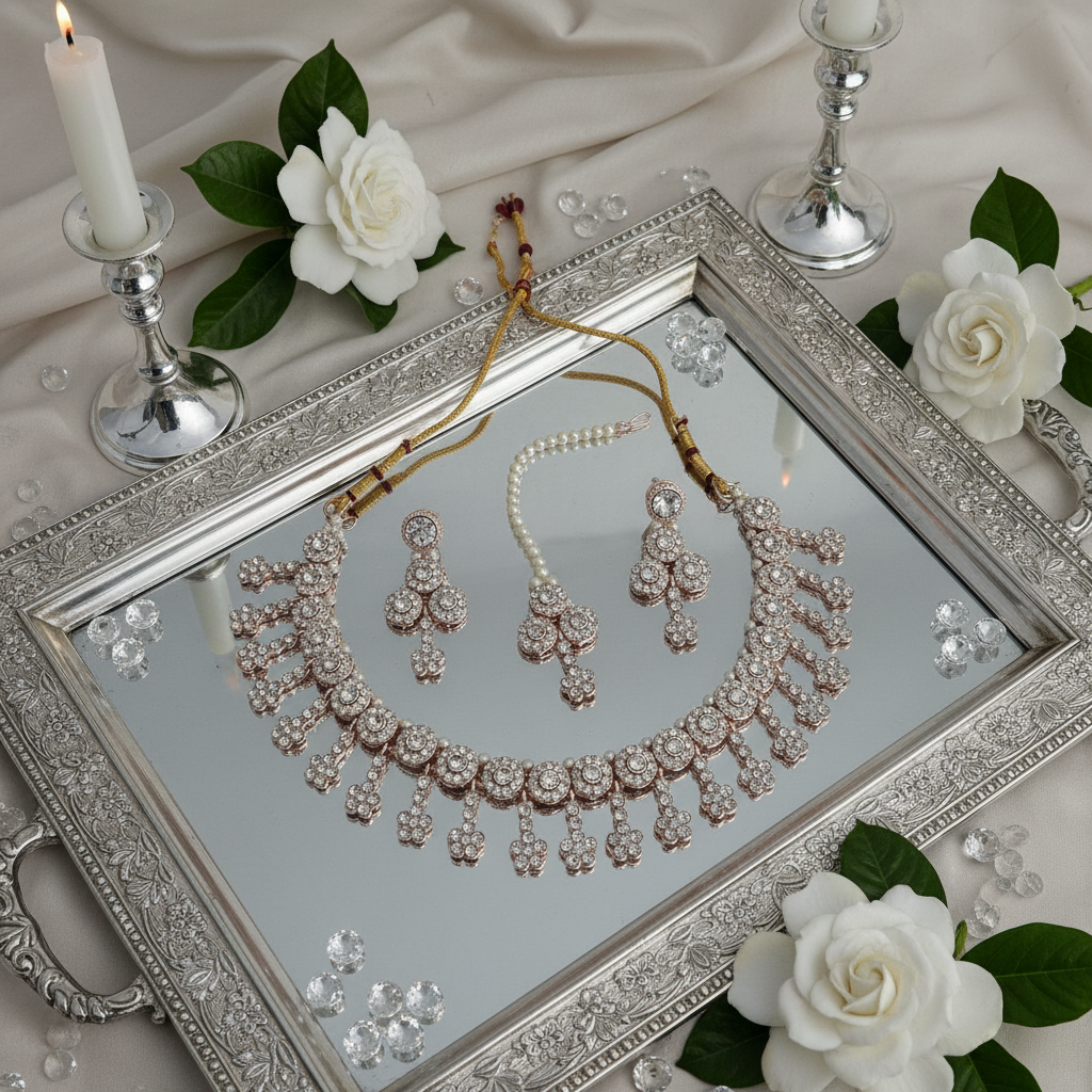 Crystal White - Zilver spiegel nieuw