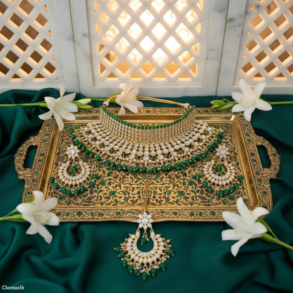 Emerald Choker - Mughal verbeterd