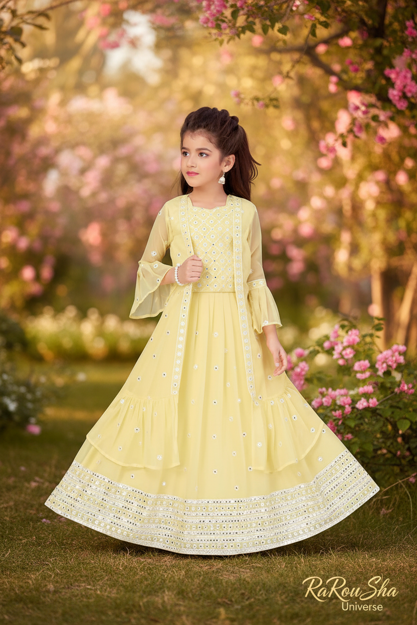 Geel Lehenga - Tuin
