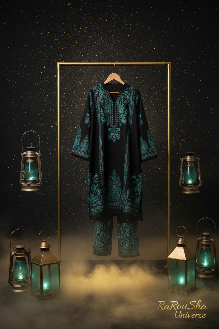 Girls Kurti Set Zwart – Fantasy Lifestyle