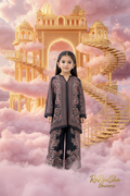 Girls Kurti Set Zwart Goud – Wolkenpaleis