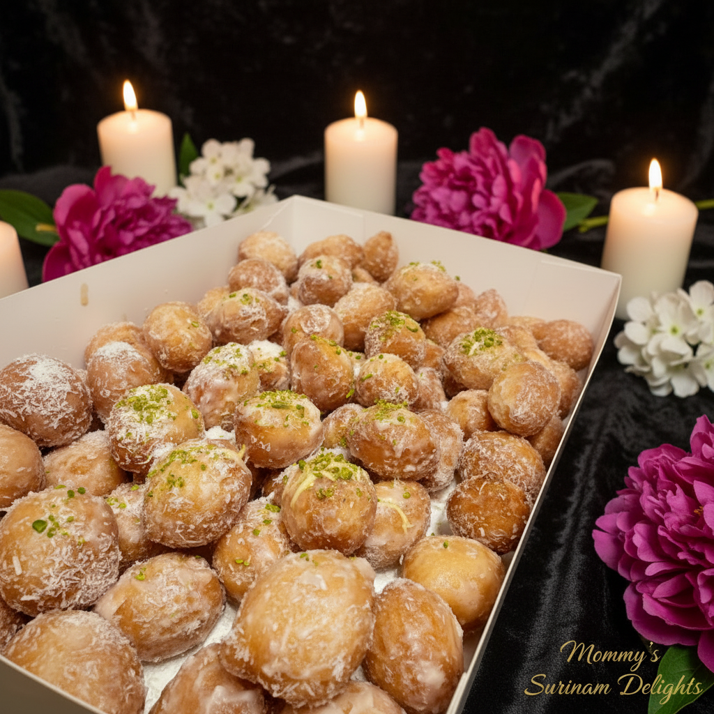 Gulab Jamun witte chocola pistache