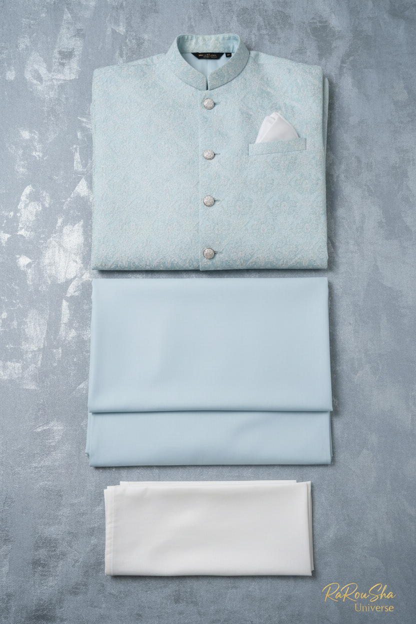 IJsblauw Prince Jacket - Flat Lay v2