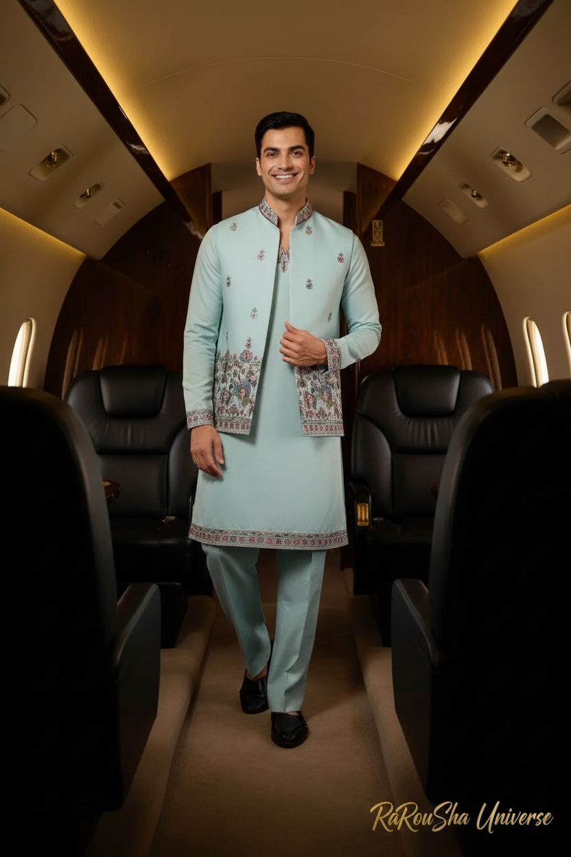 IJsblauwe Kurta - Privéjet