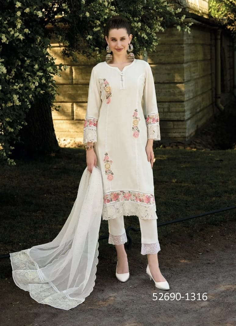 Dames Salwar Kameez – Luxe Borduursel met Dupatta