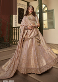 Beige Banarasi Silk Bridal Lehenga – 63582-10359