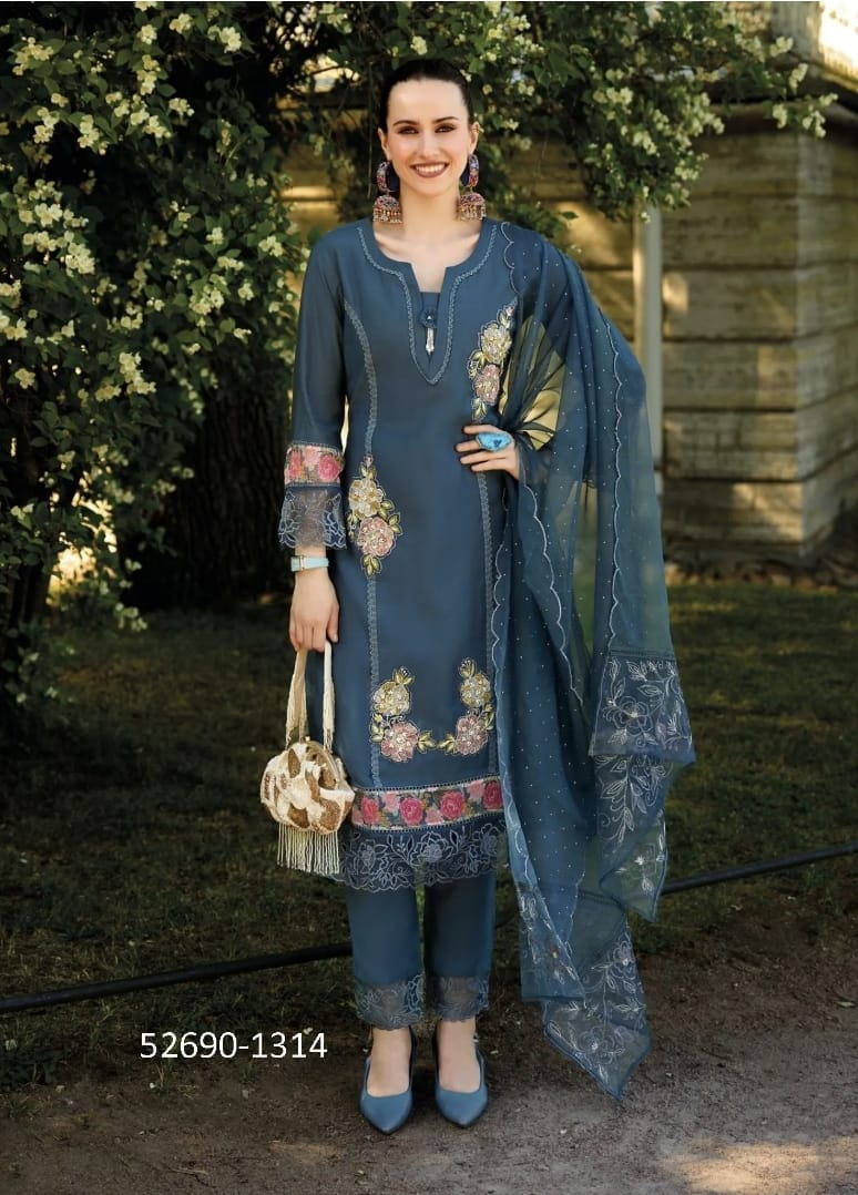 Dames Salwar Kameez – Luxe Borduursel met Dupatta