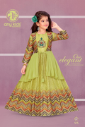 Little Lady - Limoengroen Zigzag Jurk met Jacket
