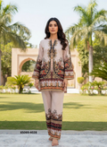 Lora Vogue Co-ord Set - Crème met Mughal Tuin Print