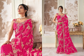 Sanjana Bridal - Fuchsia Ranken Bridal Saree