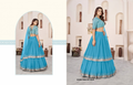 Sky Blue Georgette Sequins Lehenga Set