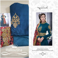 Dames Lehenga Semi-Stitch – Exclusief Designer Petrolblauw