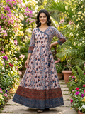 Rakha Kurti - Lichtroze Bloemenprint