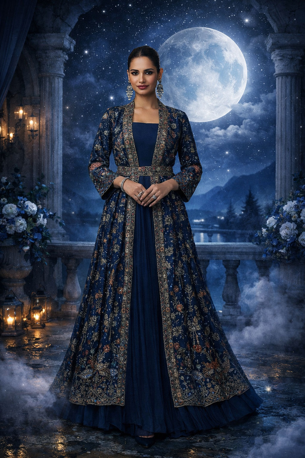 Medina – Abaya Dress (Donkerblauw)
