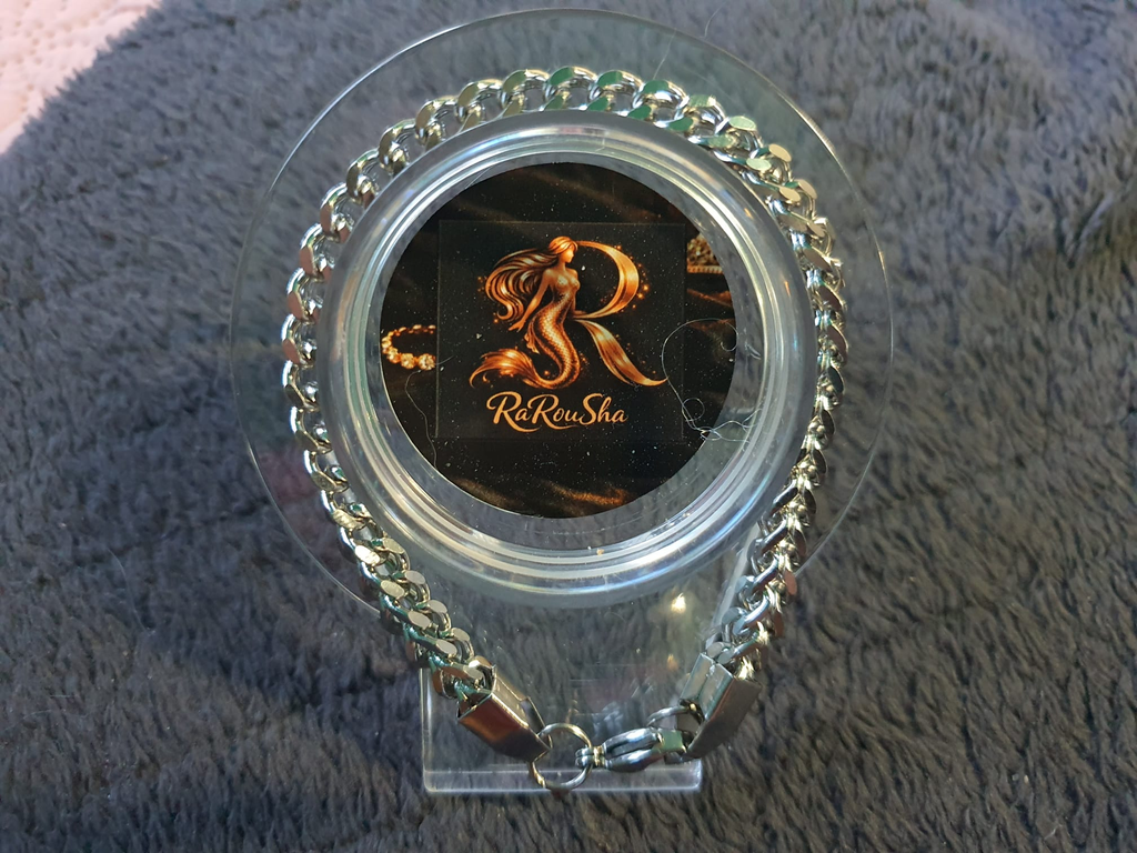 Zilveren Franco Schakelarmband – Heren