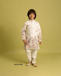 Vantara Jongens Kurta Pajama - Wit met Borduurwerk