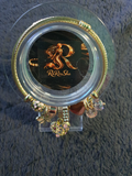Gouden Kabel Bangle met Bloemen & Hart Charms