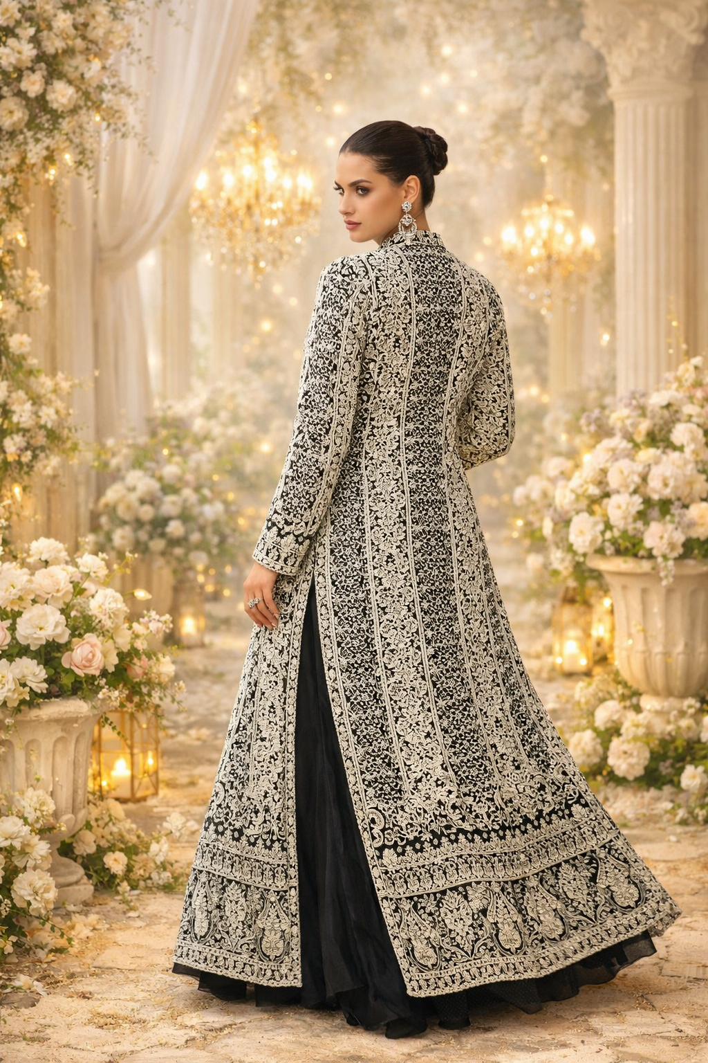 Medina – Abaya Dress (Zwart)
