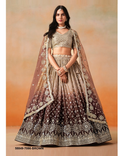 Brown Ombrè Georgette Sequins Lehenga – 58849-7086-Brown
