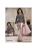 SELENE Ready-to-Wear Saree – Blush/Roze