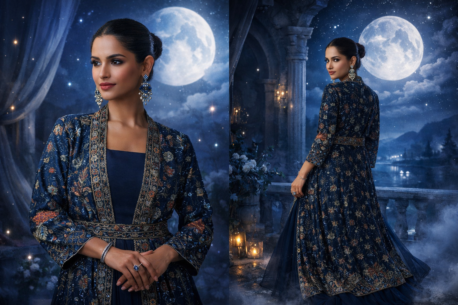 Medina – Abaya Dress (Donkerblauw)