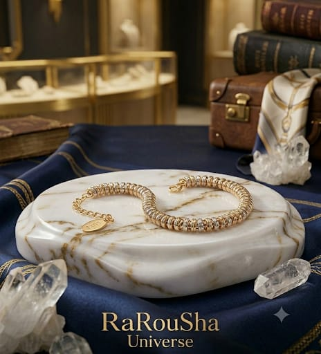 Meerkleurige Herenarmband Zilver Goud Rosé Goud