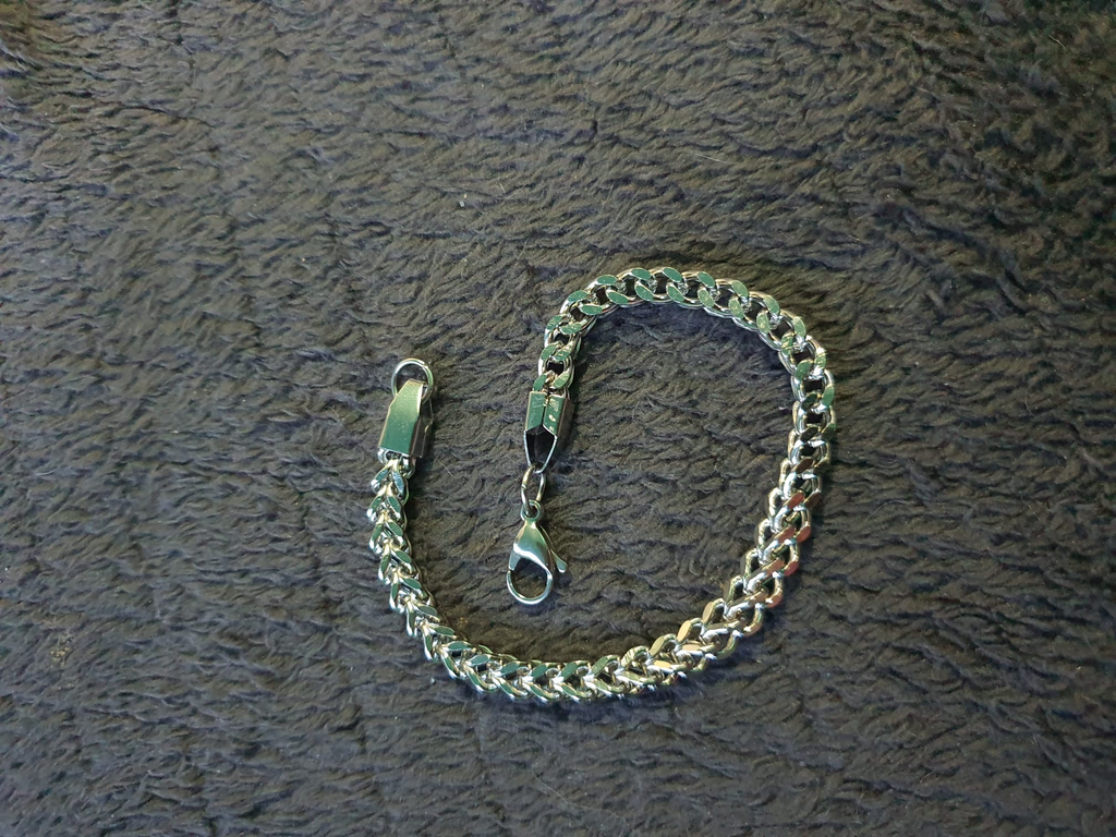 Zilveren Franco Schakelarmband – Heren