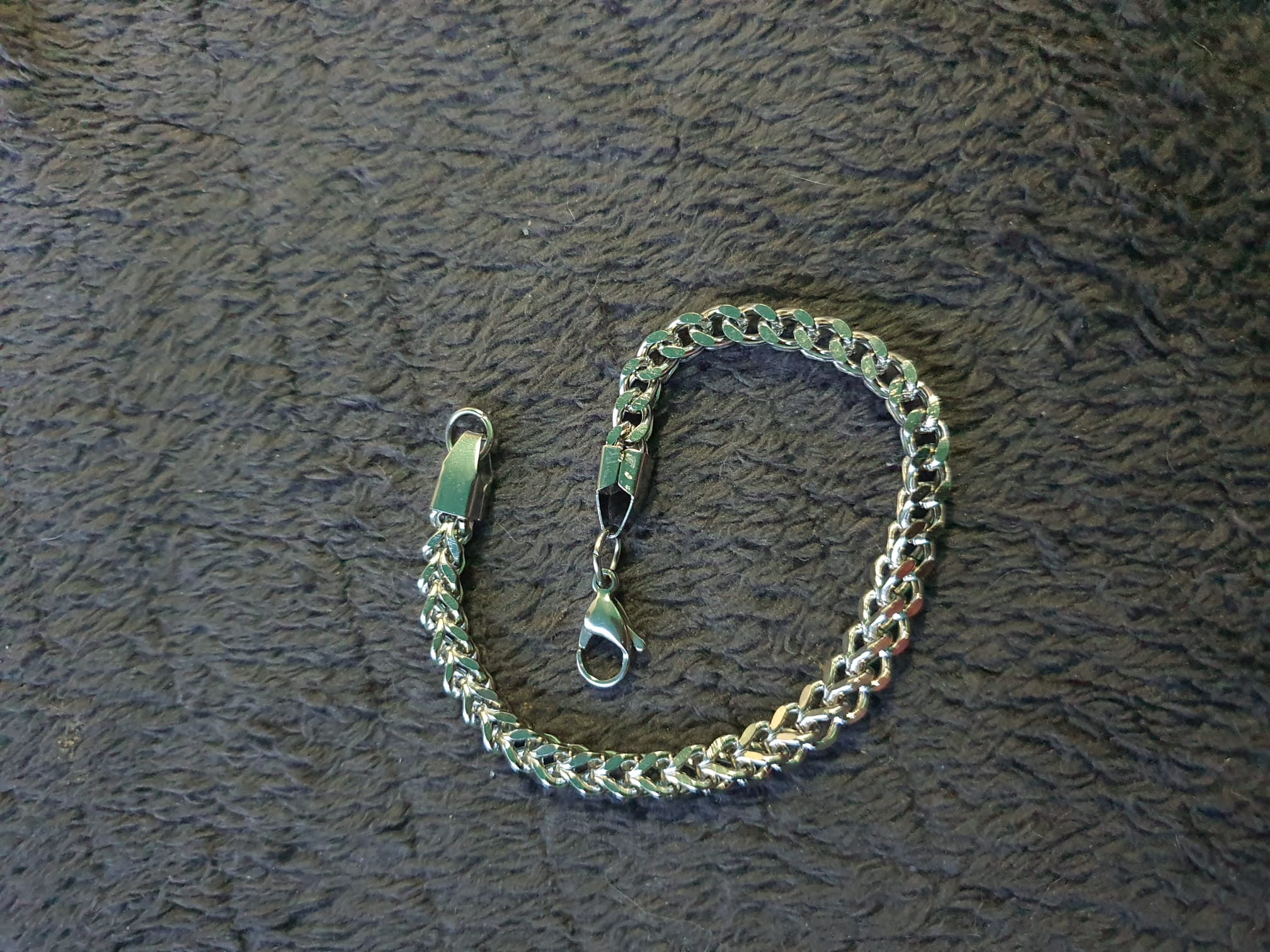 Zilveren Franco Schakelarmband – Heren