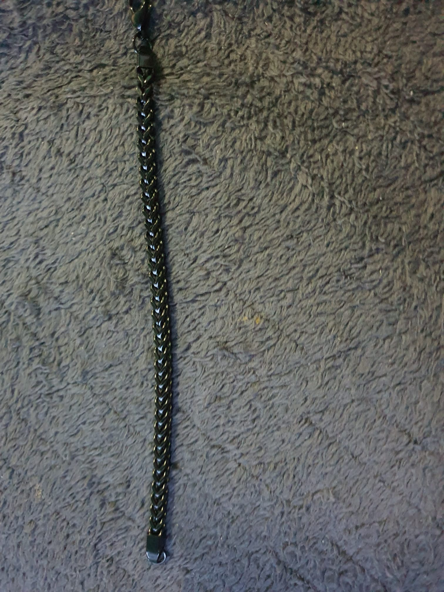 Zwarte Franco Schakelarmband – Heren