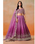 Rani Pink Georgette Sequins Lehenga – 58849-7086-Rani Pink