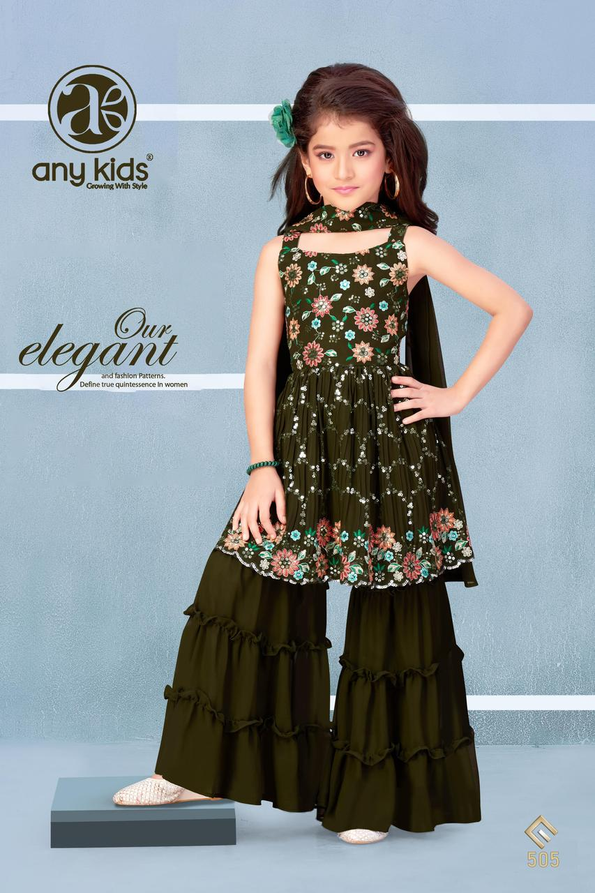 Little Lady - Zwart Bloemen Sharara Set