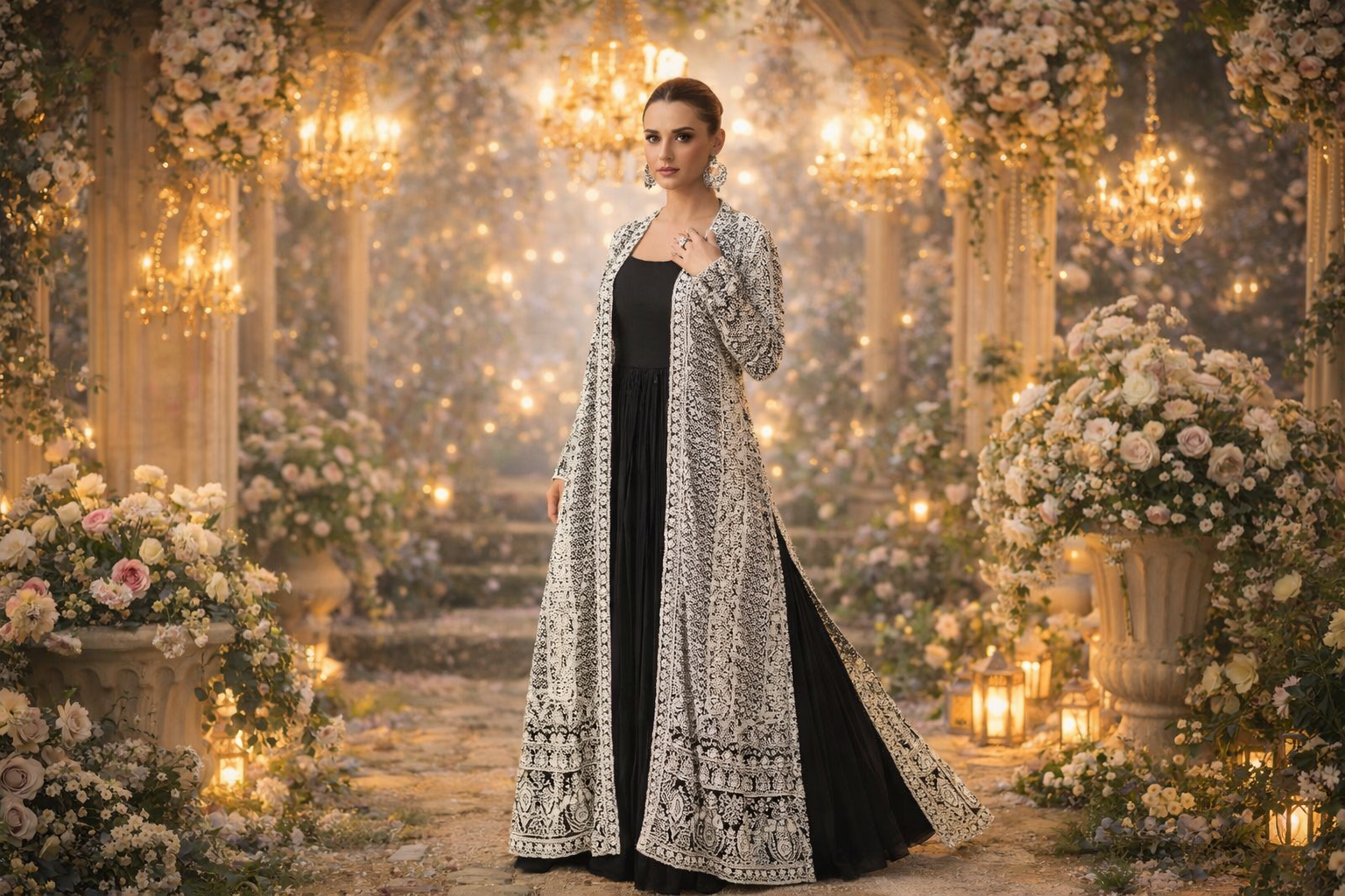 Medina – Abaya Dress (Zwart)