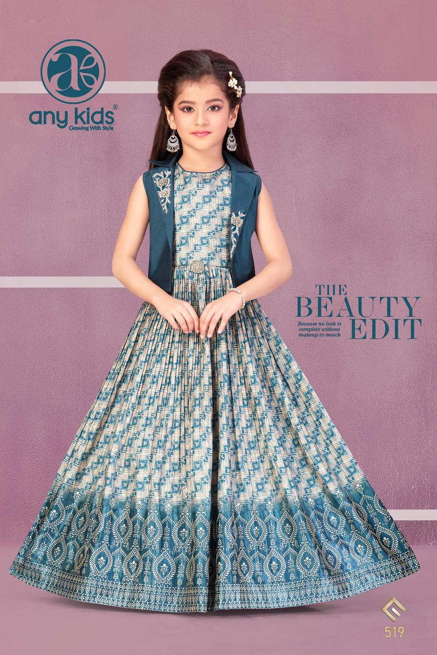 Little Lady - Petrol Ikat Print Jurk met Jacket