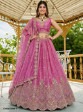 Pink Satin Lehenga – 63426-2968-F