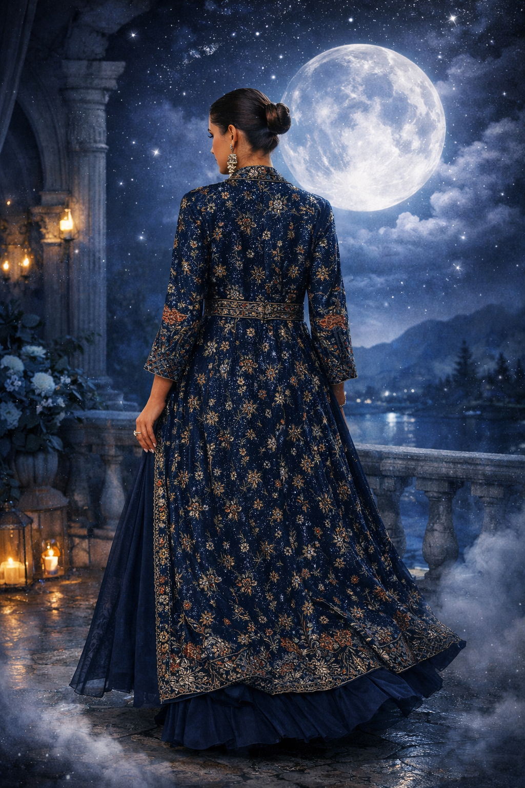 Medina – Abaya Dress (Donkerblauw)