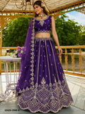Purple Satin Lehenga – 63426-2968-A
