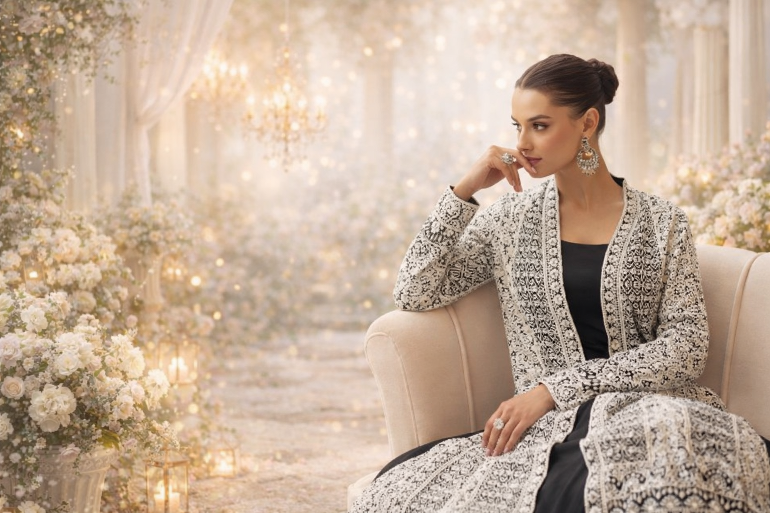 Medina – Abaya Dress (Zwart)