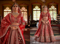Deep Red Bridal Lehenga – 65407-1146-C