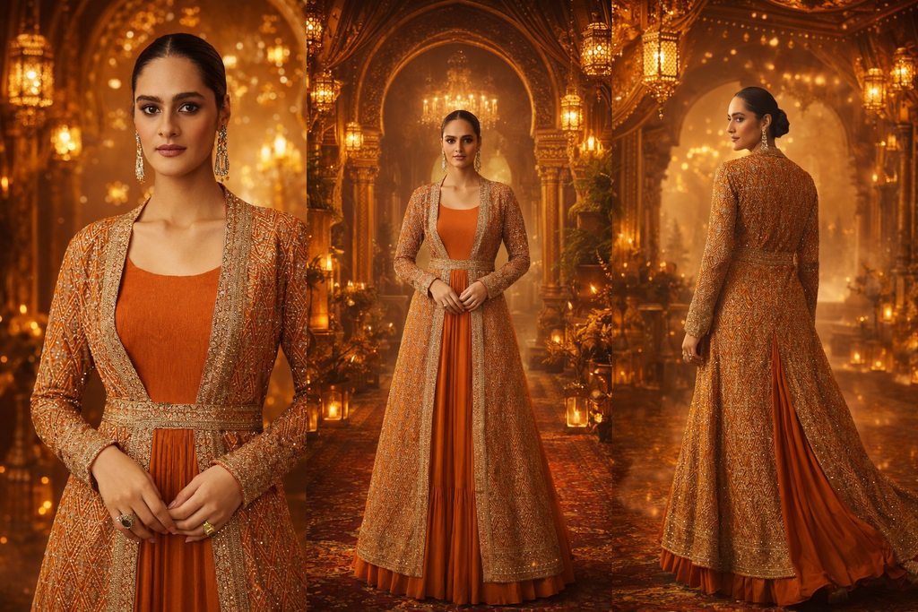 Medina – Abaya Dress (Oranje)