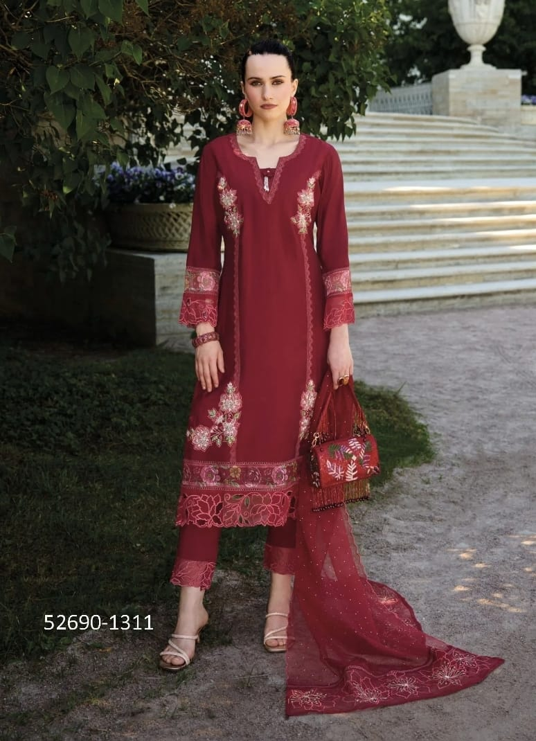 Dames Salwar Kameez – Luxe Borduursel met Dupatta