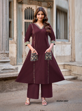ARIKA Cotton Co-ord Set - Bordeauxbruin