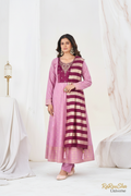 Royal Queen Anarkali Set Pink editorial
