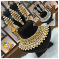 Kundan Gold Sieradenset | Ketting & Oorbellen