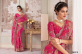 Sanjana Bridal - Fuchsia Bloemen Bridal Saree