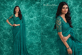 Dames Saree — Teal Groen
