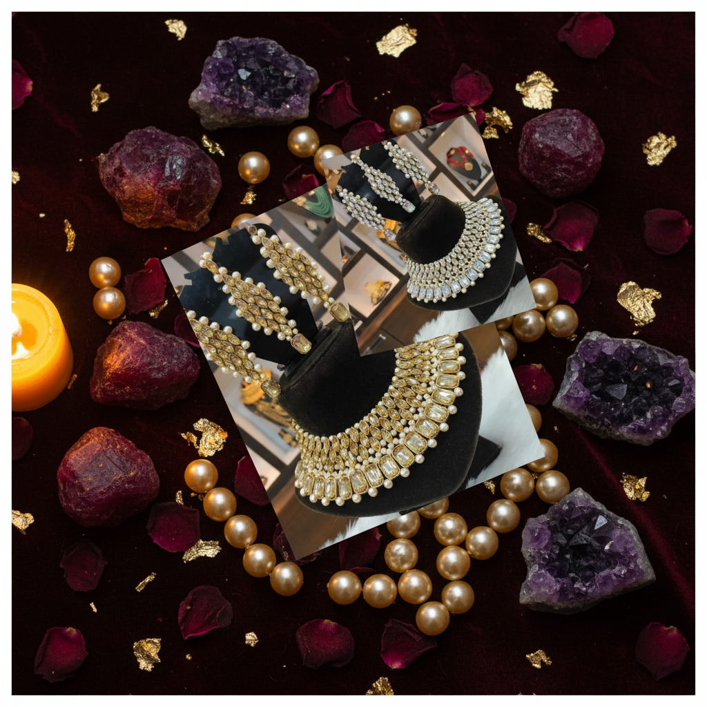 Kundan Gold+Zilver - Bordeaux