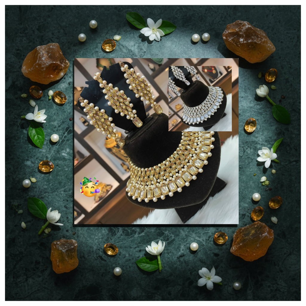Kundan Gold+Zilver - Groen nieuw
