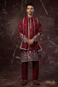 Kurta Pyjama Dupatta Bordeauxrood - Foto 1