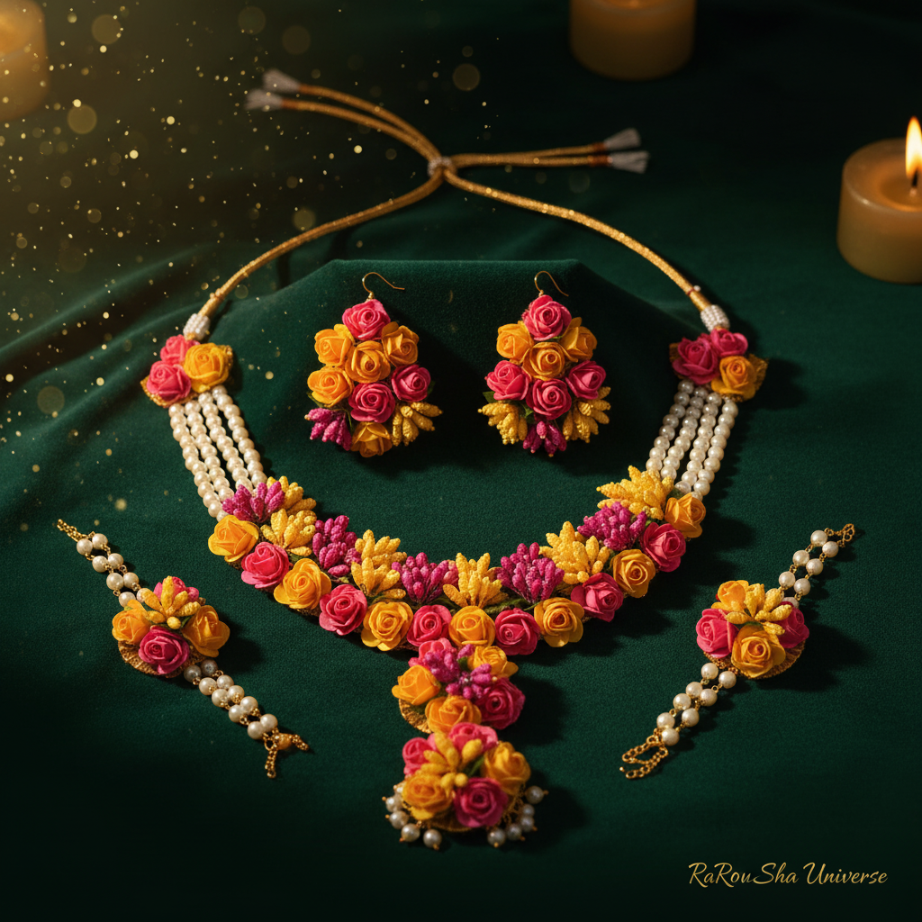 Luxe bloemen bruidset emerald velvet kaarslicht RaRouSha