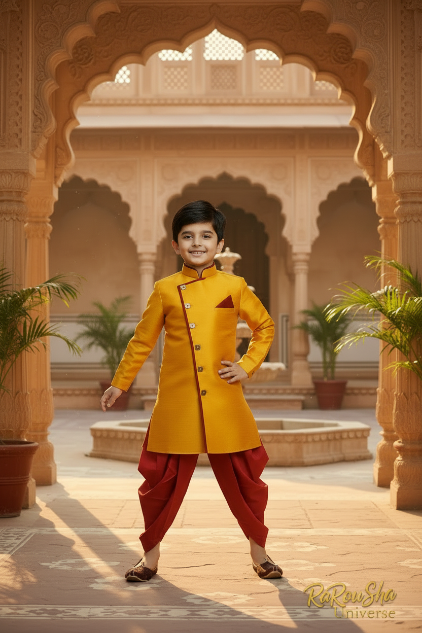 Raja Boys Sherwani - Foto 2 met logo